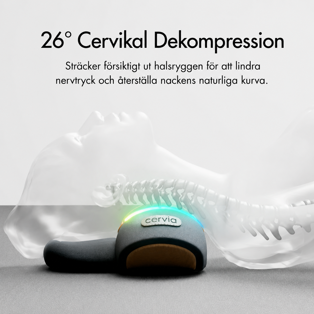 Cervia – 3 i 1 Nackstöd med Värme & Massage